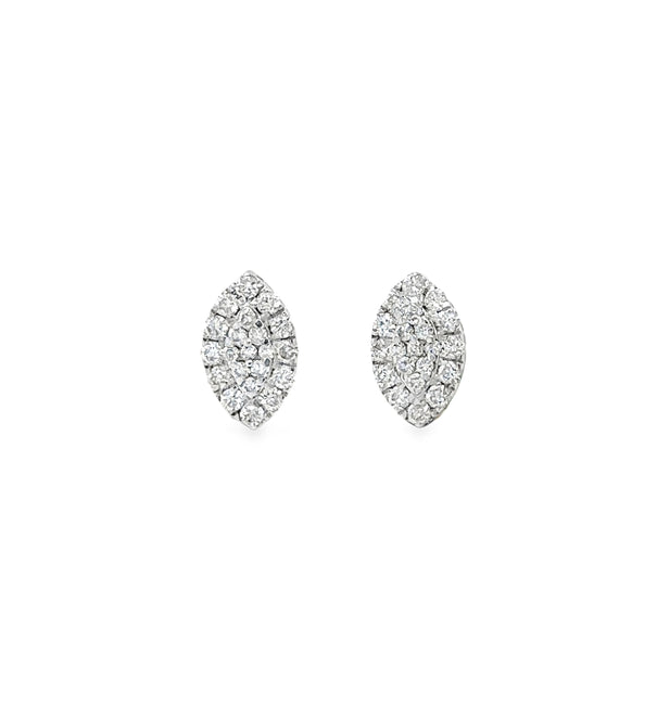 14KT WHITE GOLD DIAMOND EARRING