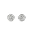 14KT WHITE GOLD DIAMOND ROUND EARRING