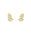 14KT YELLOW GOLD DIAMOND EARRING STUDS