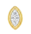 14KT YELLOW GOLD MARQUISE DIAMOND BEZEL EARRING STUDS