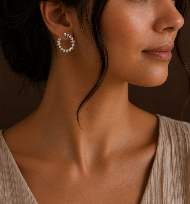 14KT GOLD DIAMOND EARING